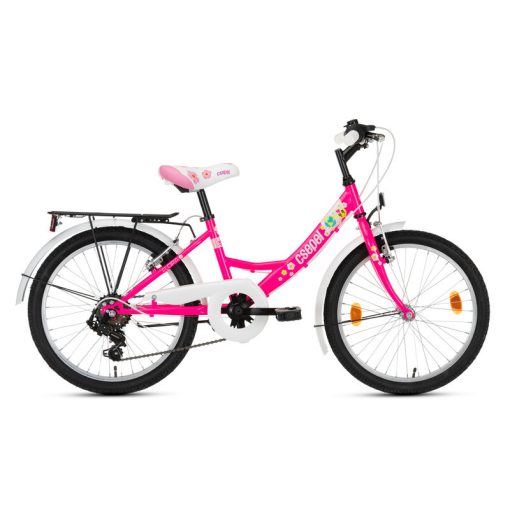 Csepel Flora 20" gyermek kerékpár - Rózsaszín