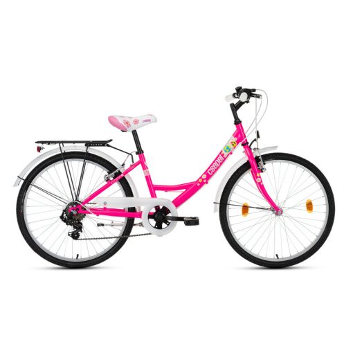 Csepel Flora 24" gyermek kerékpár - Rózsaszín